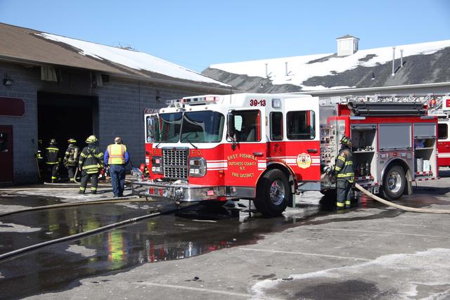 CJ's Garage fire. Photo courtesy of Bill Marshall.
